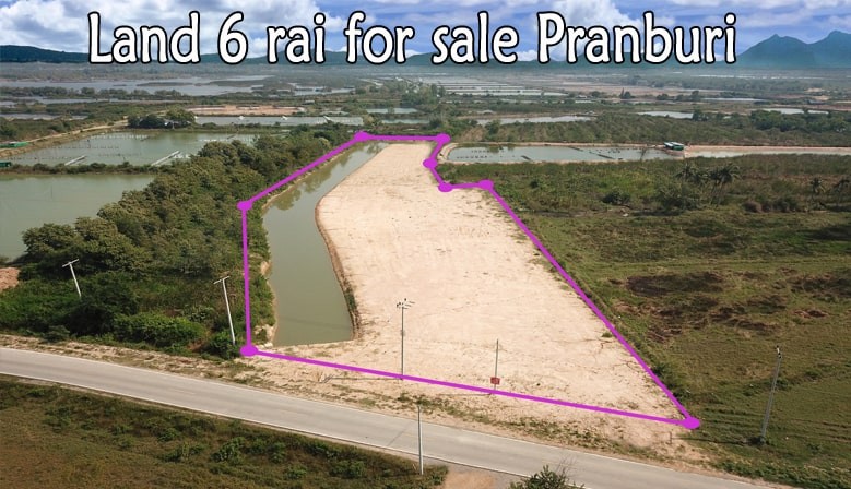 Land 6 rai for sale in Pranburi